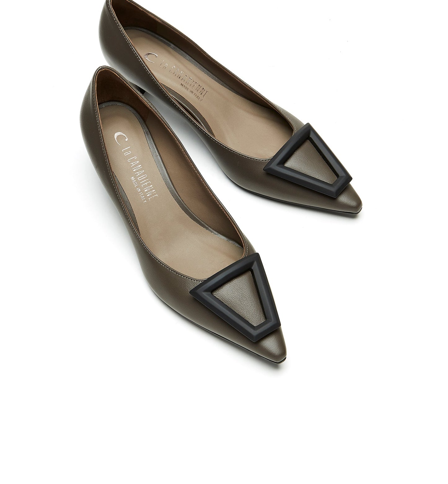 La Canadienne ARGO LEATHER KITTEN HEEL PUMP Women