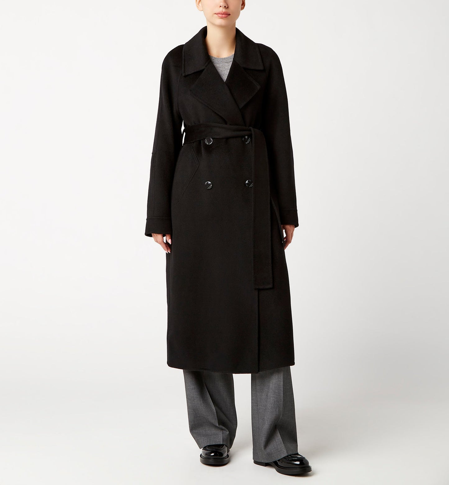 La Canadienne ZOEY DOUBLE-BREASTED LONG COAT Women