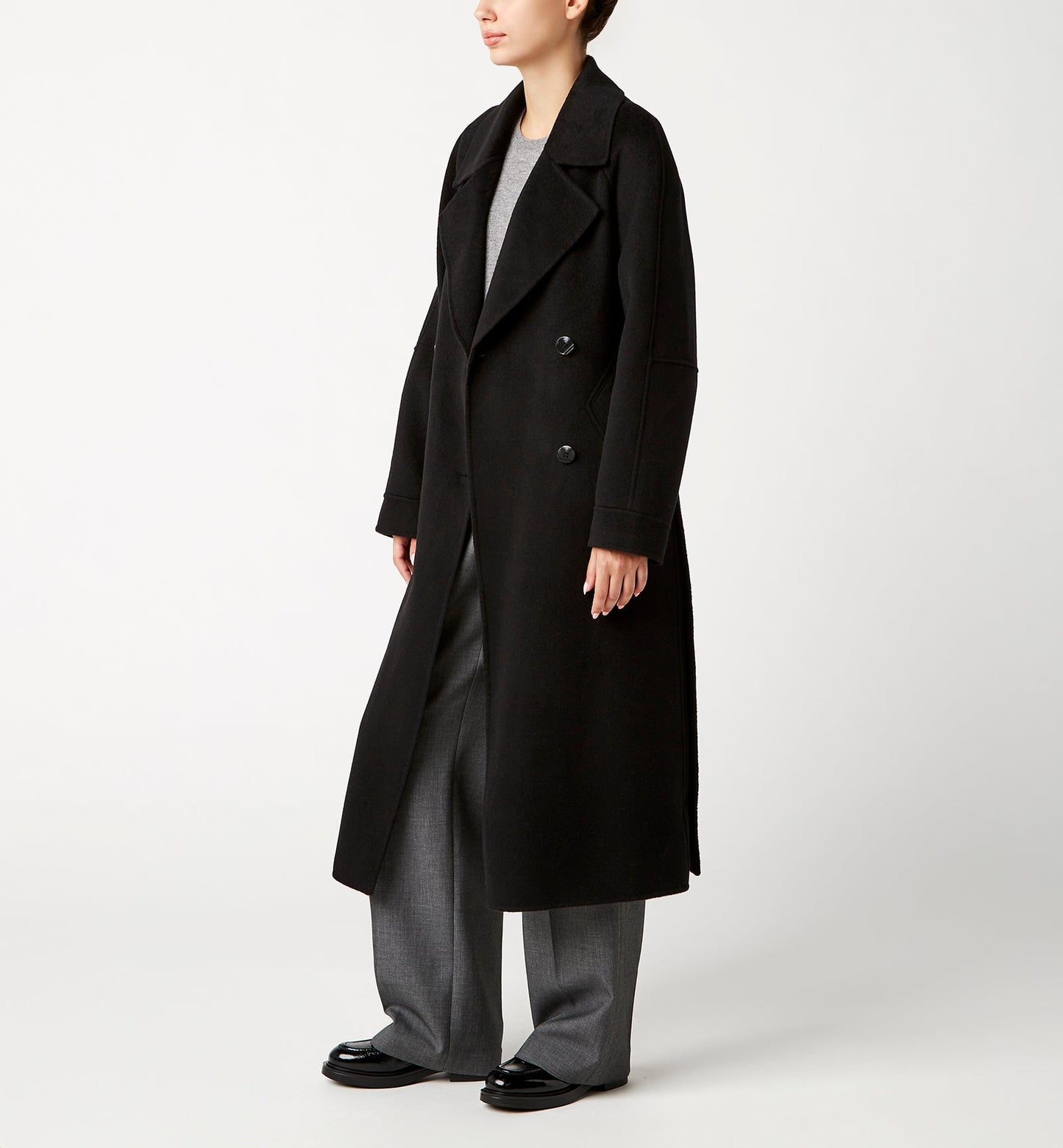 La Canadienne ZOEY DOUBLE-BREASTED LONG COAT Women
