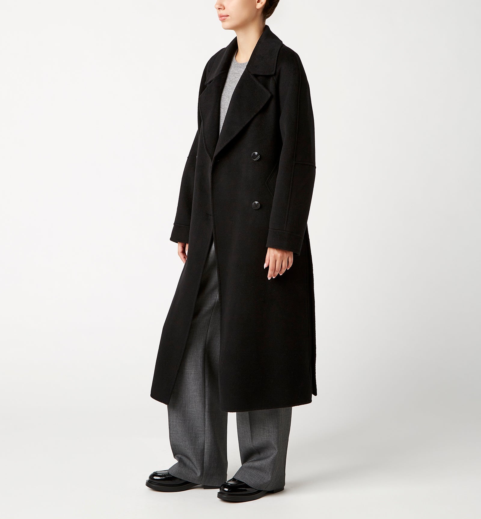 La Canadienne ZOEY DOUBLE-BREASTED LONG COAT Women