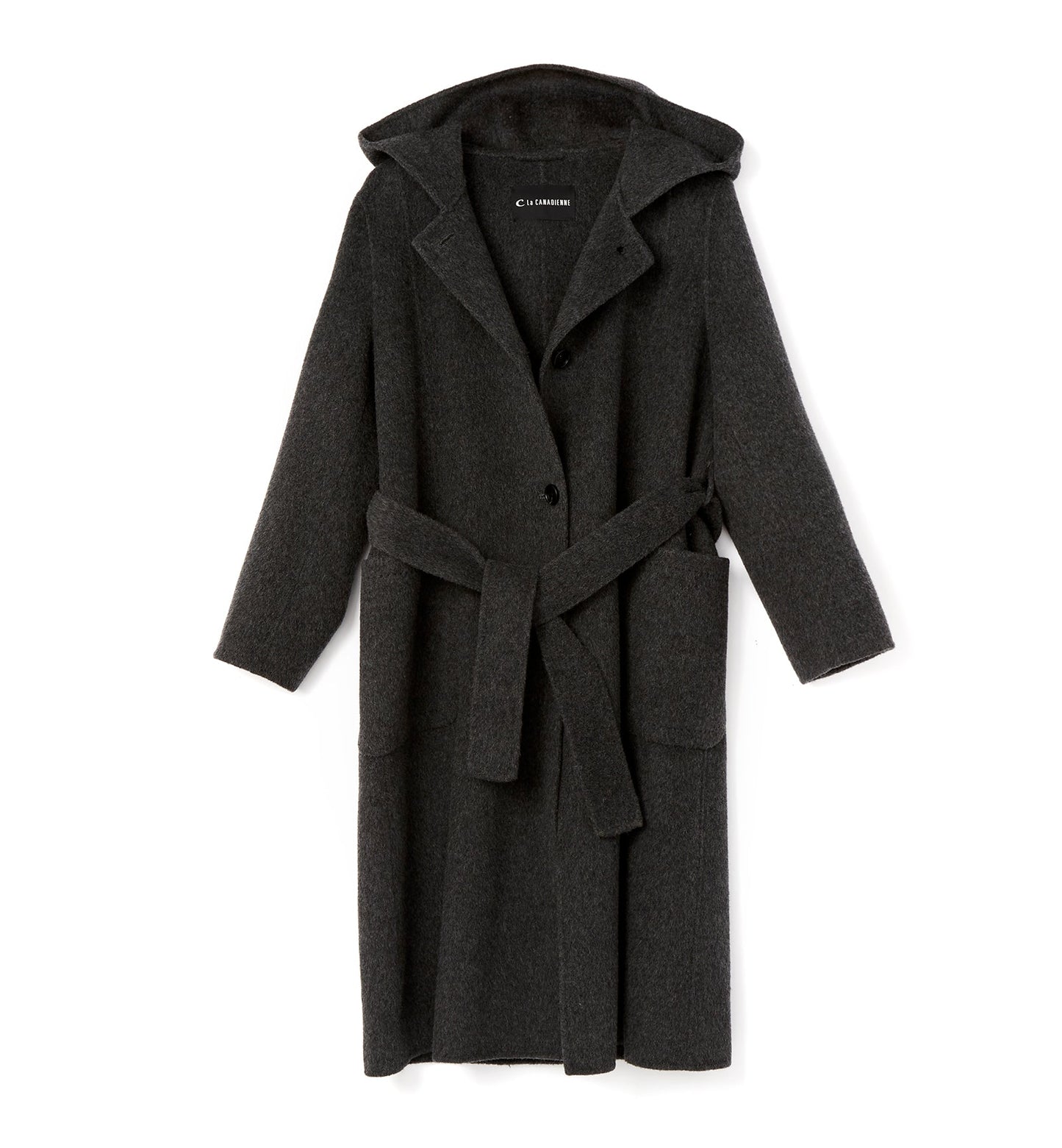 La Canadienne ZURI LONG HOODED WOOL COAT Women