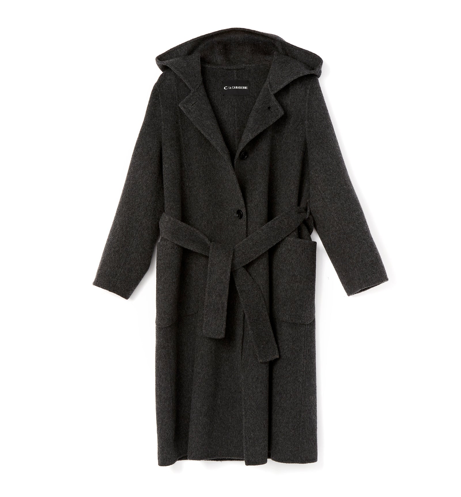 La Canadienne ZURI LONG HOODED WOOL COAT Women