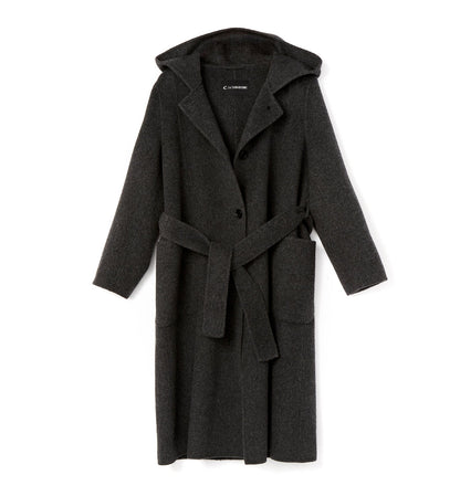 La Canadienne ZURI LONG HOODED WOOL COAT Women