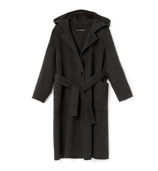 La Canadienne ZURI LONG HOODED WOOL COAT Women
