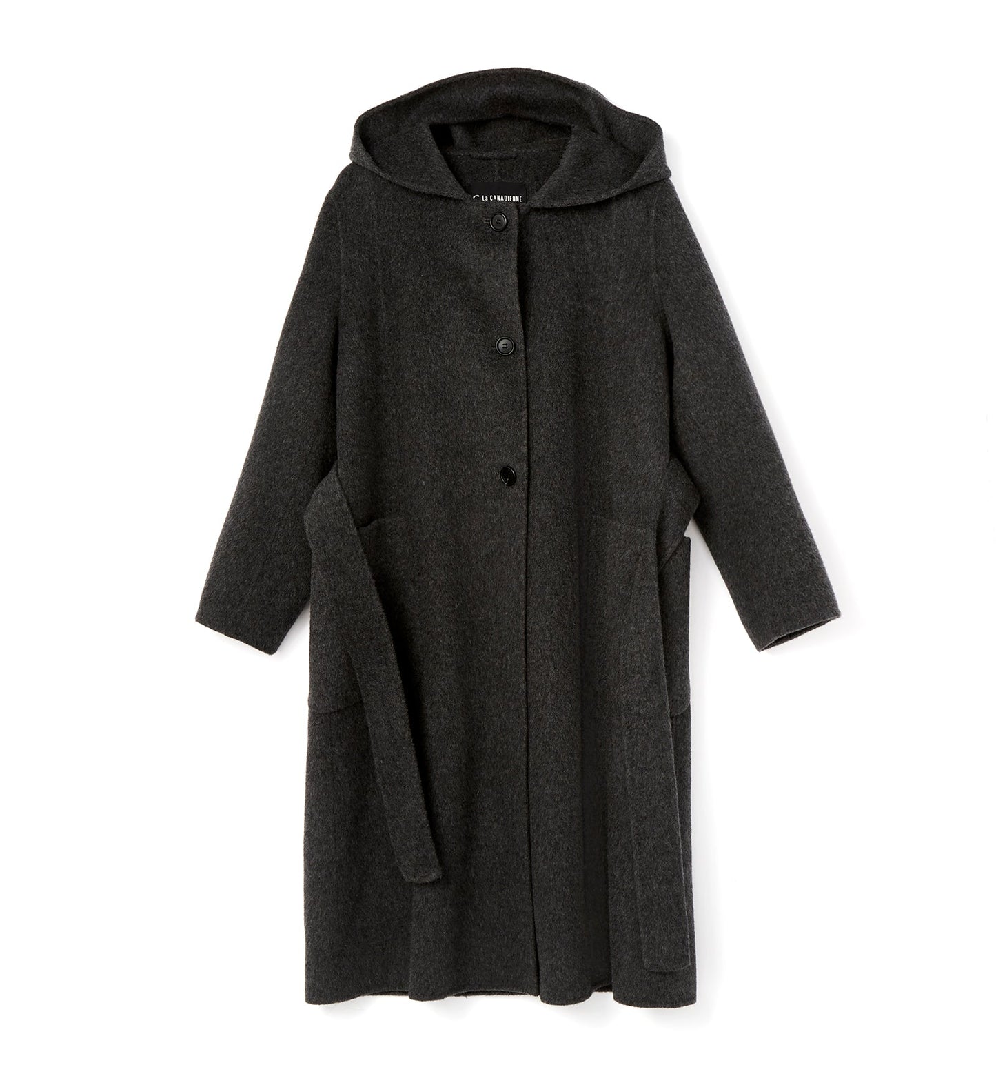 La Canadienne ZURI LONG HOODED WOOL COAT Women