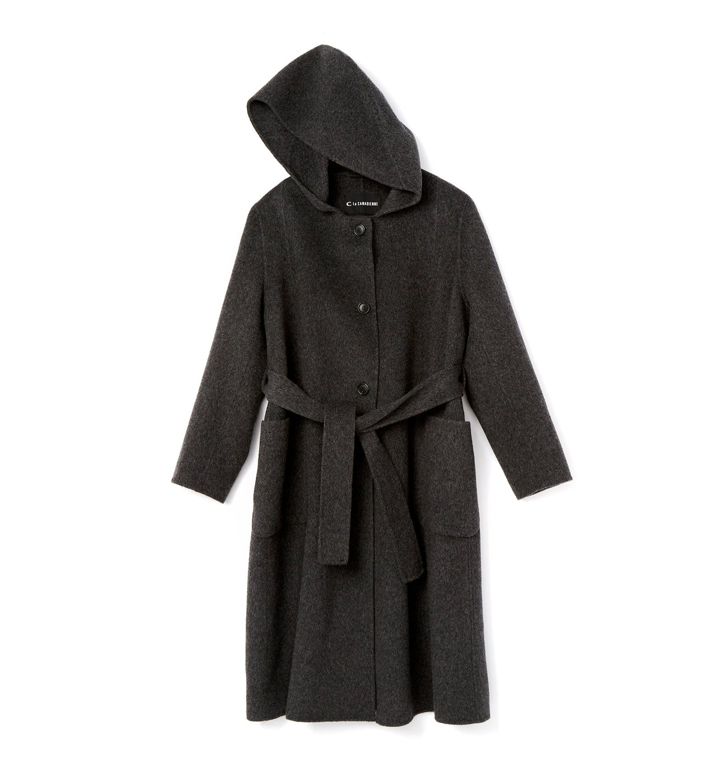 La Canadienne ZURI LONG HOODED WOOL COAT Women