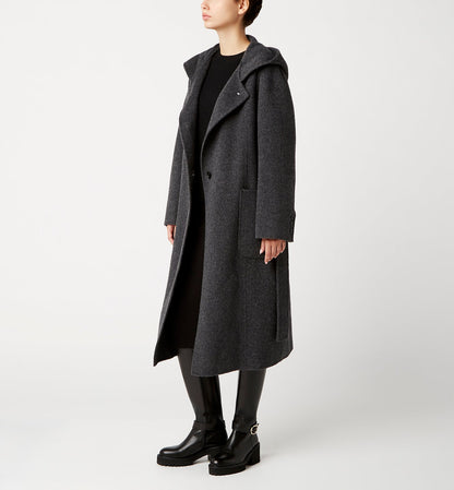 La Canadienne ZURI LONG HOODED WOOL COAT Women