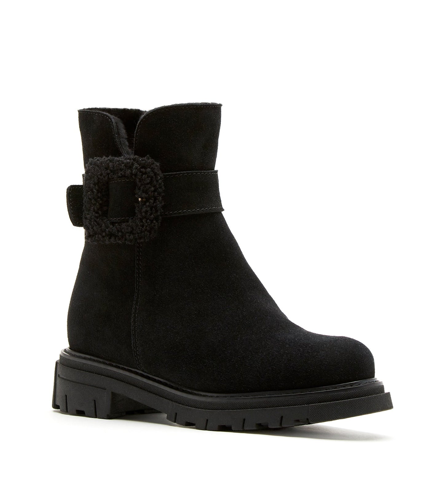 La Canadienne DAX SHEARLING-LINED SUEDE BOOTIE Women
