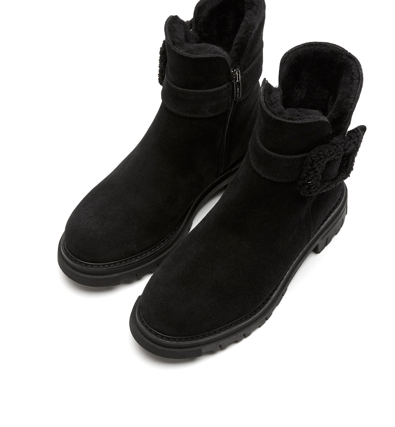 La Canadienne DAX SHEARLING-LINED SUEDE BOOTIE Women