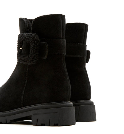 La Canadienne DAX SHEARLING-LINED SUEDE BOOTIE Women