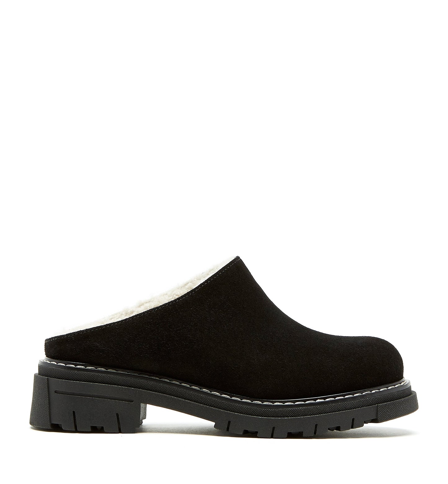 La Canadienne DEA SHEARLING-LINED SUEDE MULE Women