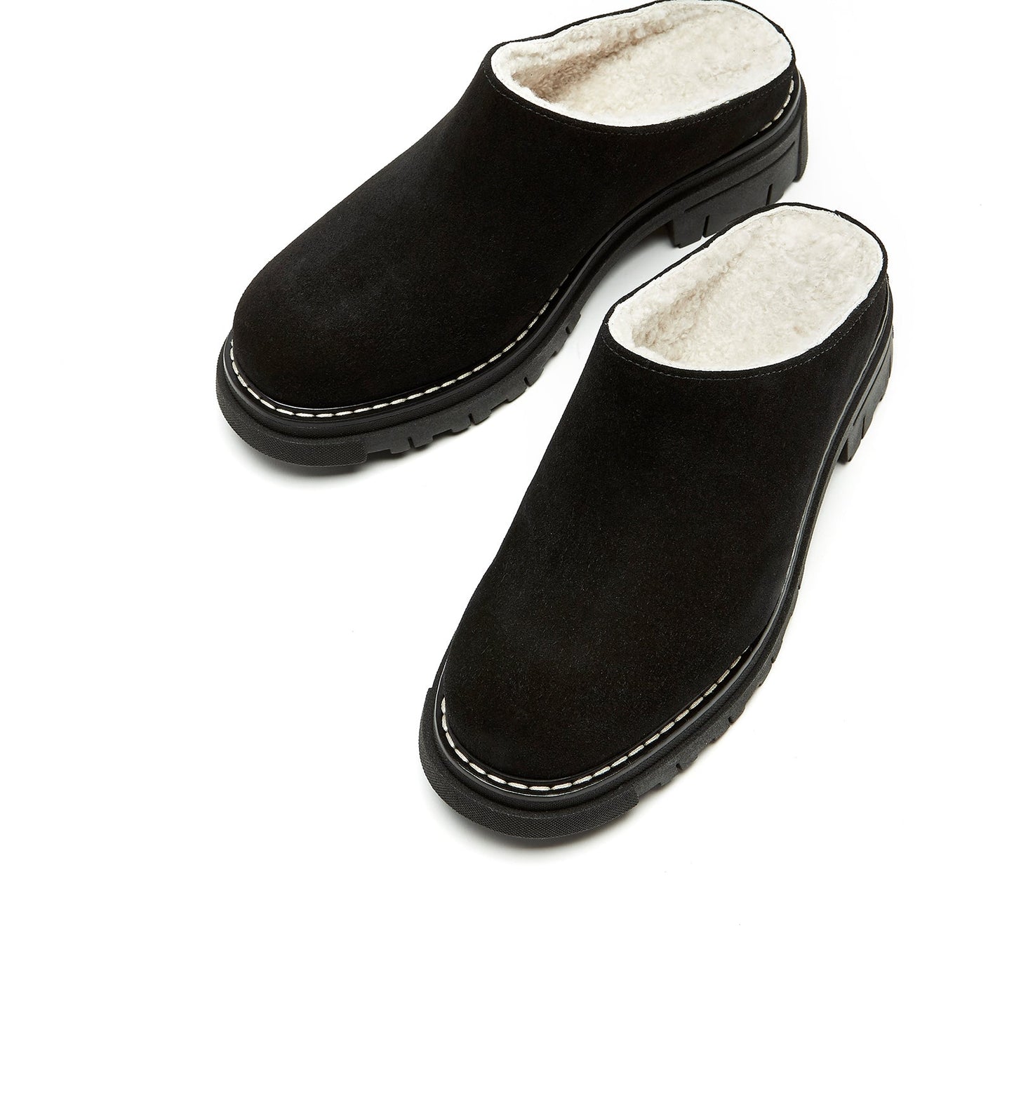 La Canadienne DEA SHEARLING-LINED SUEDE MULE Women