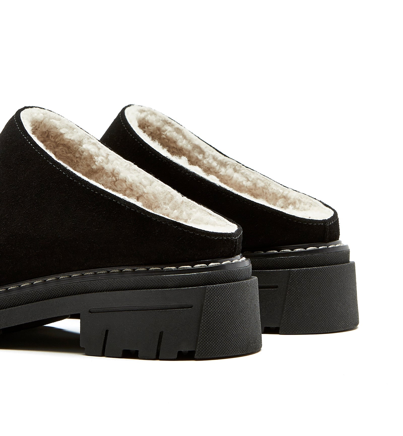 La Canadienne DEA SHEARLING-LINED SUEDE MULE Women