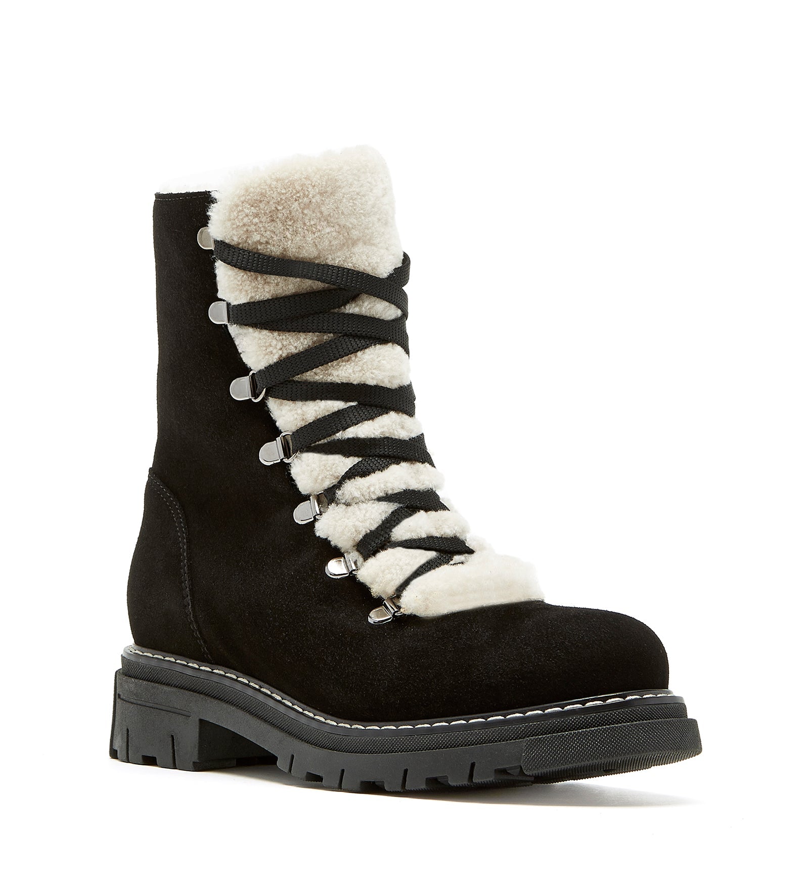 La Canadienne DIEGO SHEARLING-LINED SUEDE BOOTIE Women