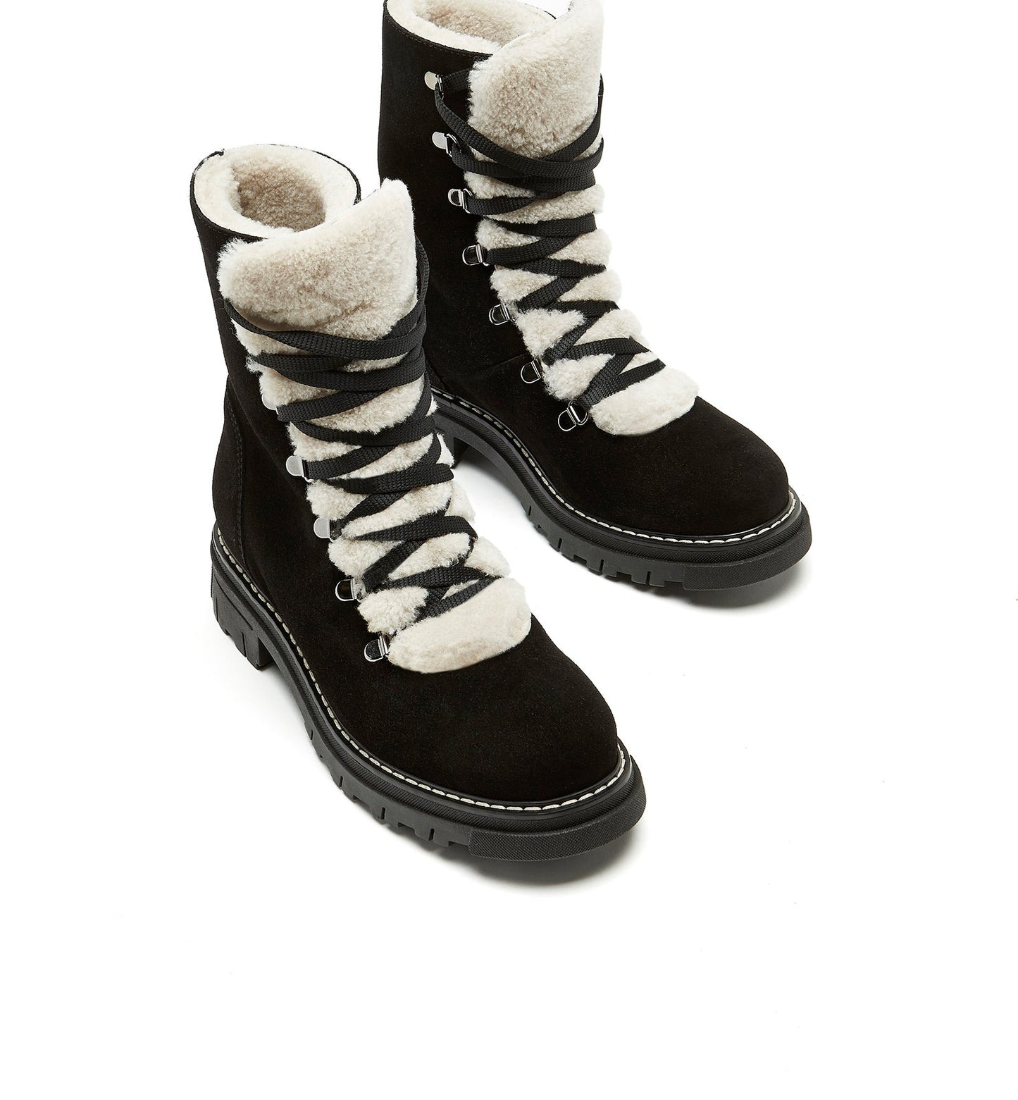La Canadienne DIEGO SHEARLING-LINED SUEDE BOOTIE Women