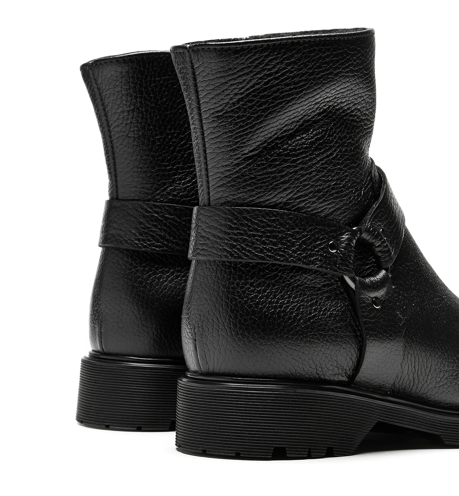 La Canadienne HYATT SHEARLING-LINED PEBBLED LEATHER BOOTIE Women