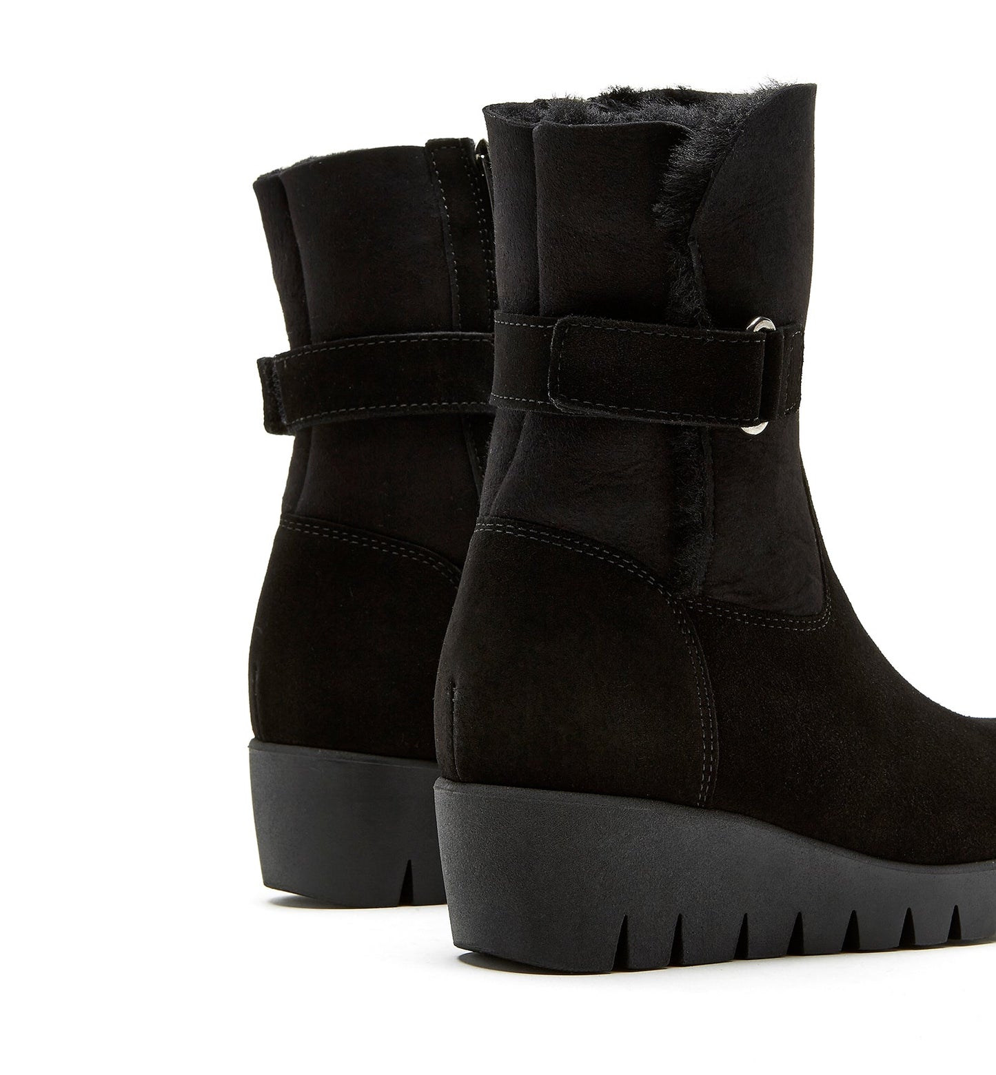 La Canadienne TROY SHEARLING-LINED SUEDE BOOTIE Women