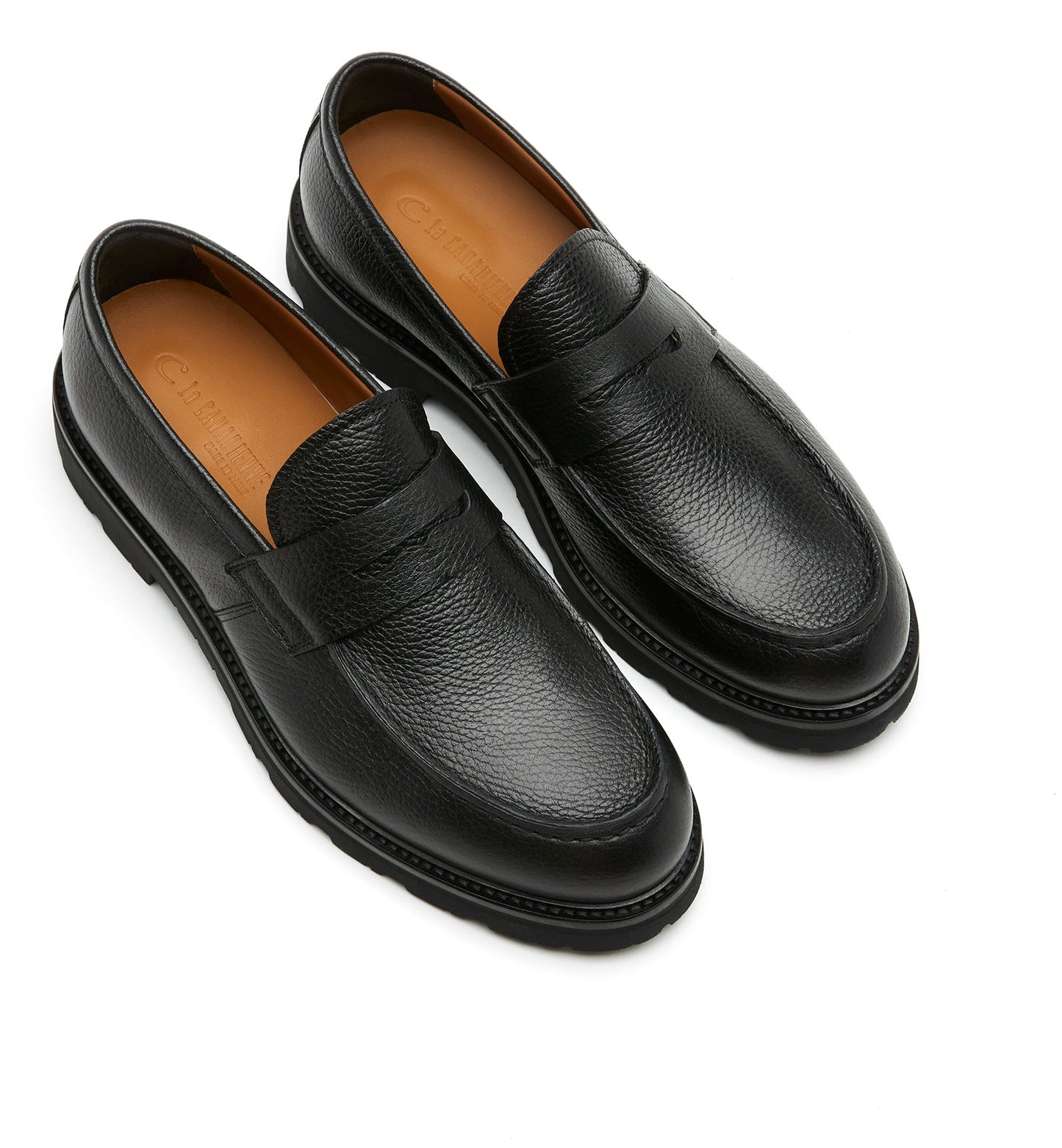 La Canadienne LEX MEN'S PEBBLED LEATHER LOAFER Men