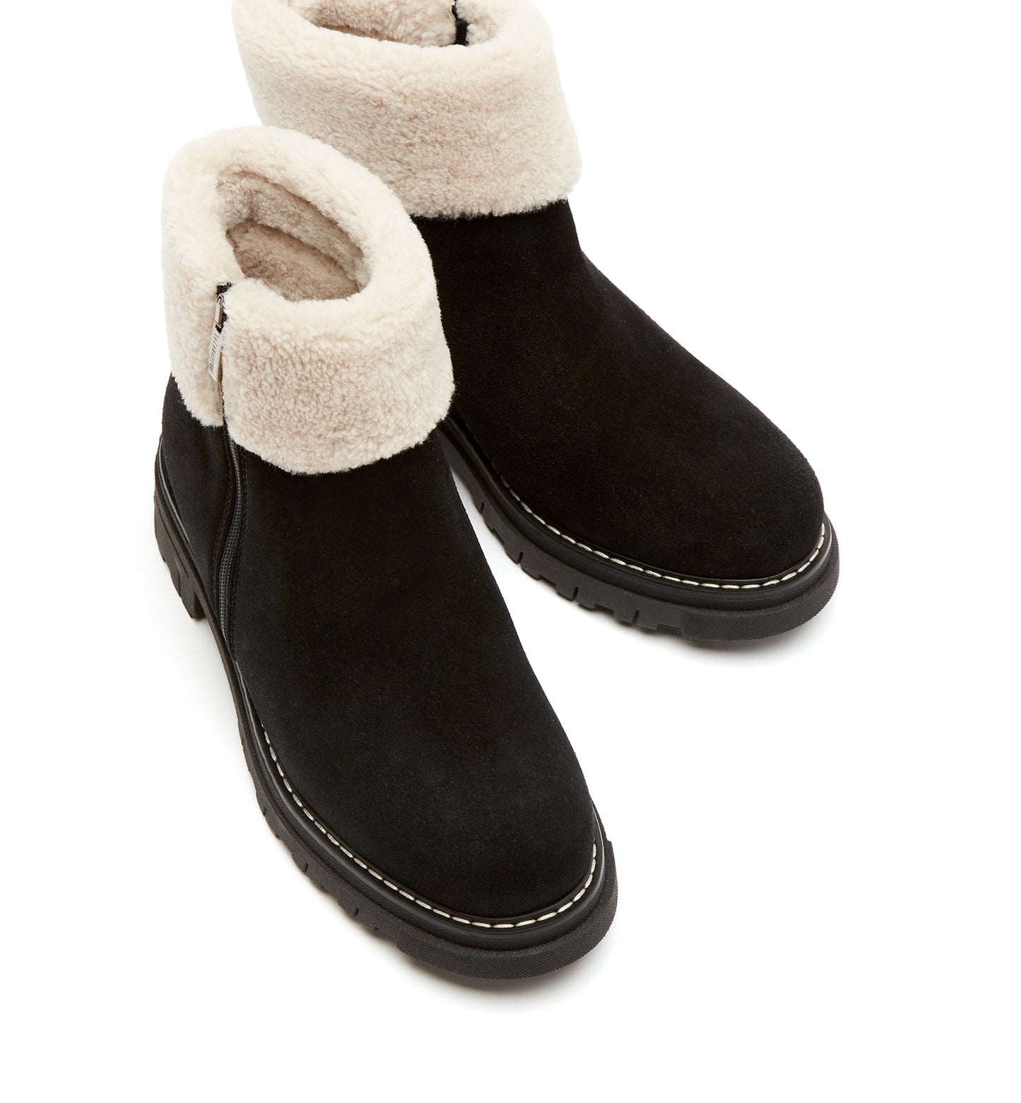 La Canadienne DECLAN SHEARLING-LINED SUEDE BOOTIE Women