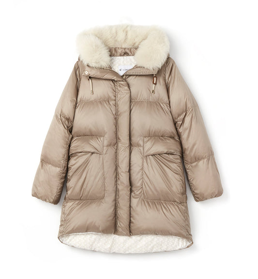 La Canadienne FELICIA HOODED LONG PUFFER COAT Women