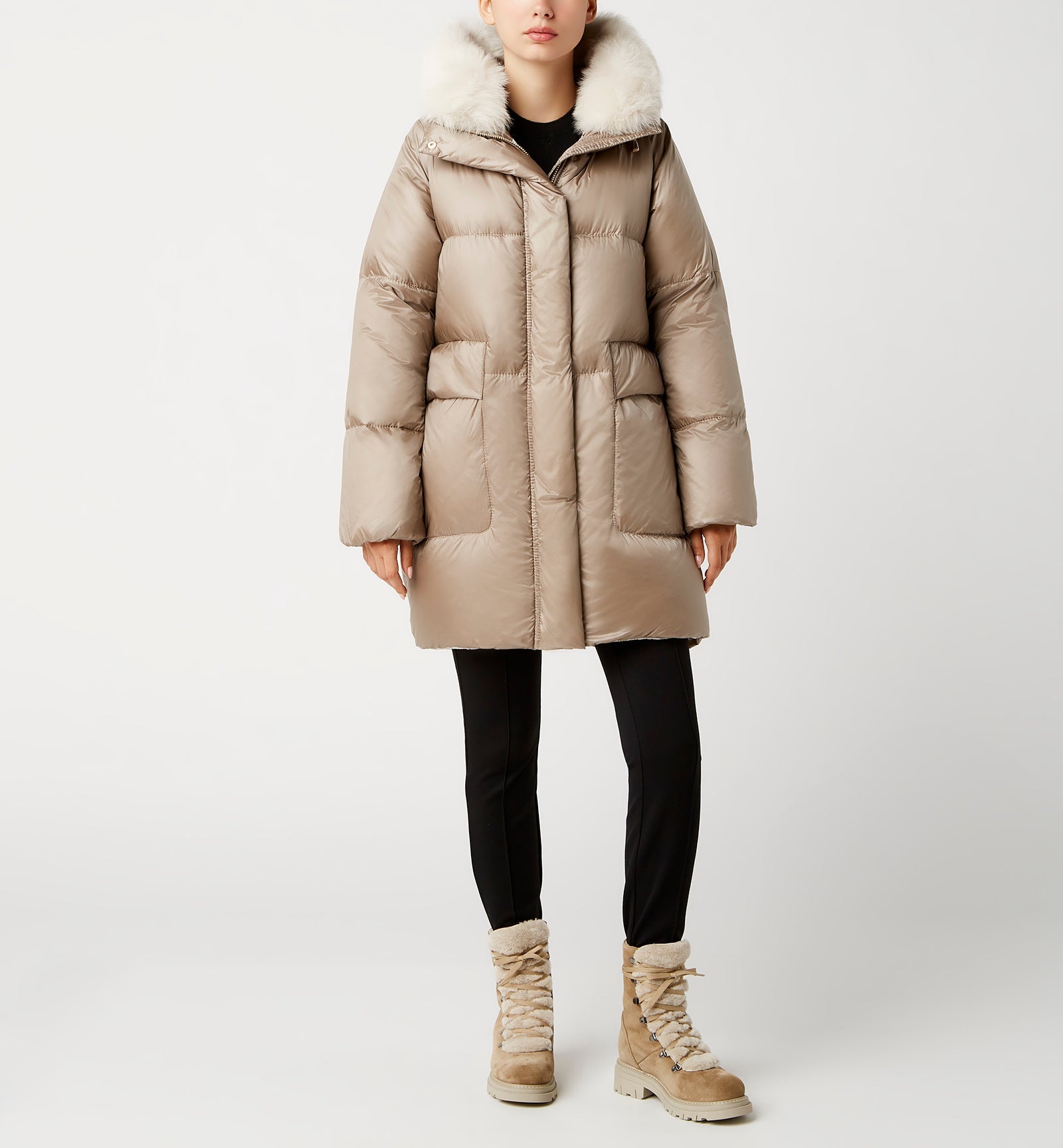 La Canadienne FELICIA HOODED LONG PUFFER COAT Women
