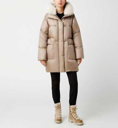 La Canadienne FELICIA HOODED LONG PUFFER COAT Women