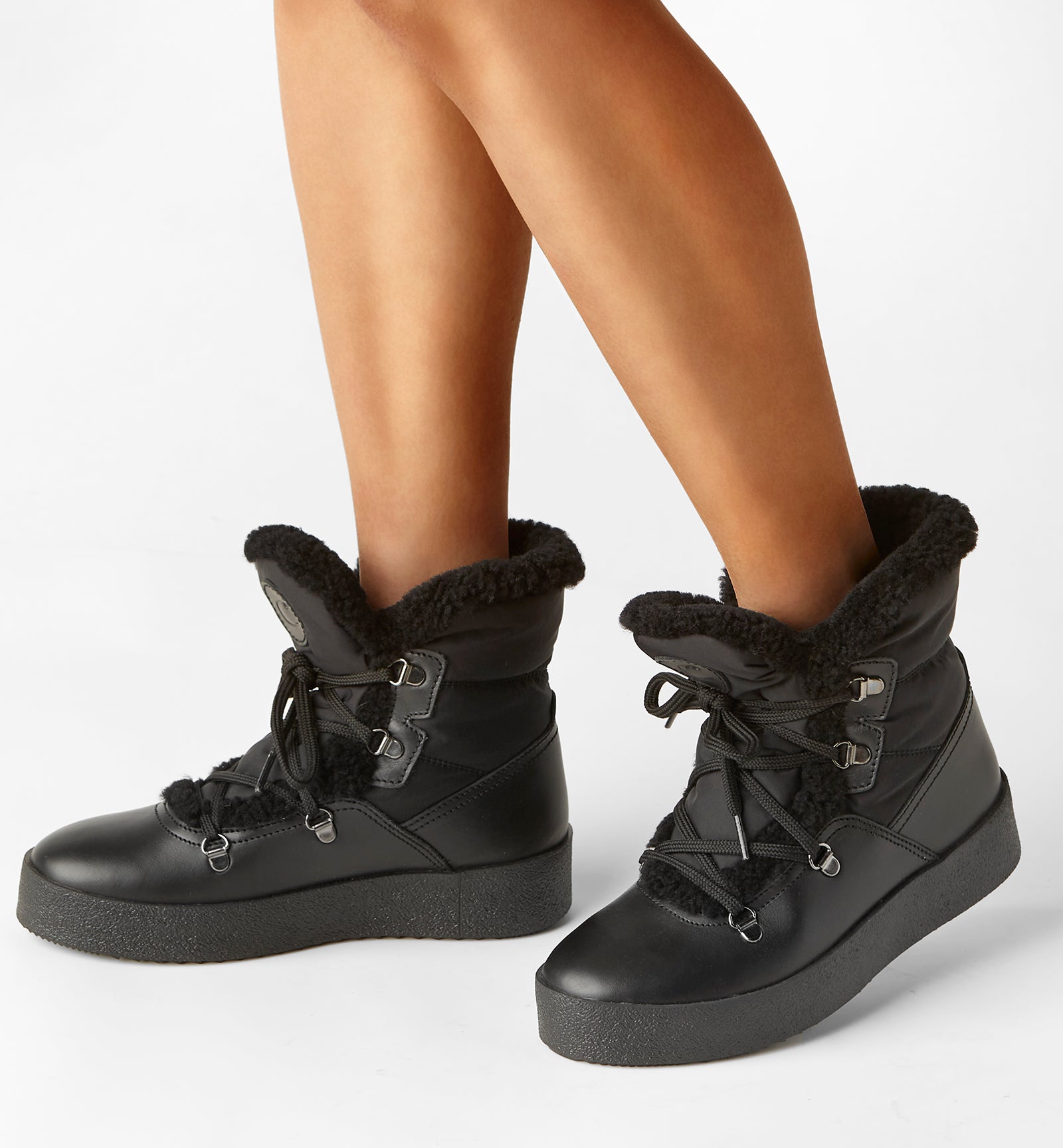 La Canadienne EDDIE SHEARLING-LINED LEATHER BOOT Women