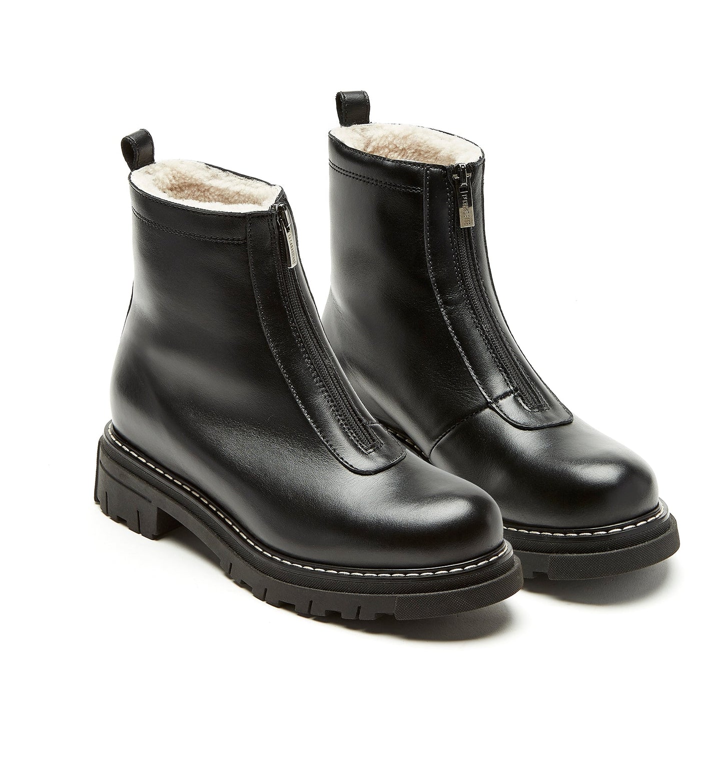 La Canadienne DEON SHEARLING-LINED LEATHER BOOTIE Women