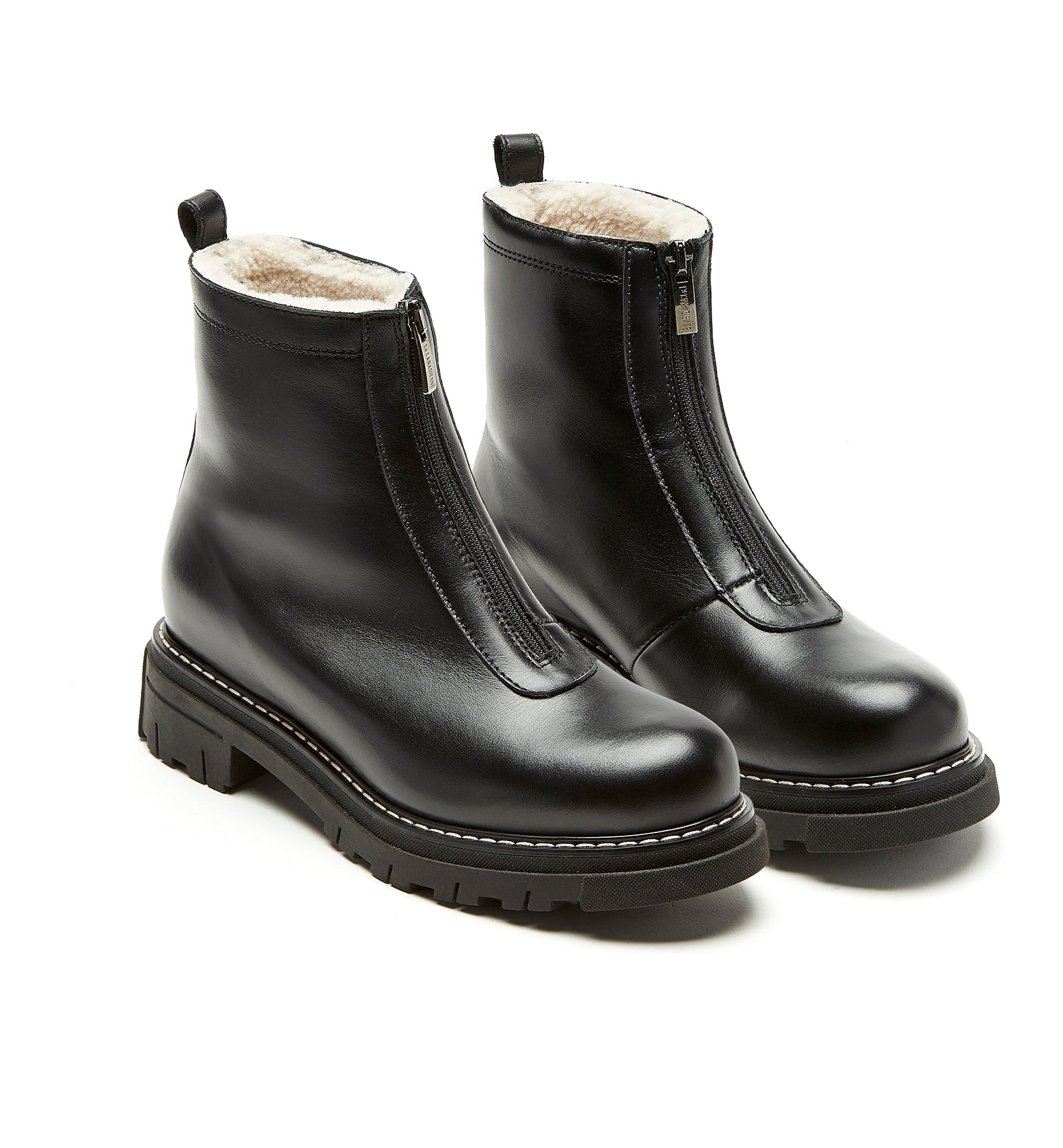 La Canadienne DEON SHEARLING-LINED LEATHER BOOTIE Women