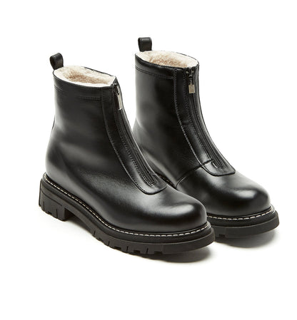 La Canadienne DEON SHEARLING-LINED LEATHER BOOTIE Women