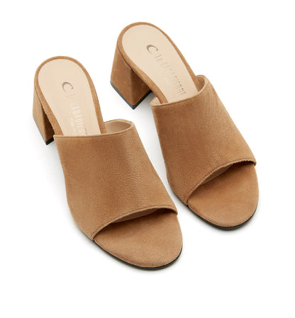 La Canadienne FERGIE SUEDE BLOCK HEEL MULE Women