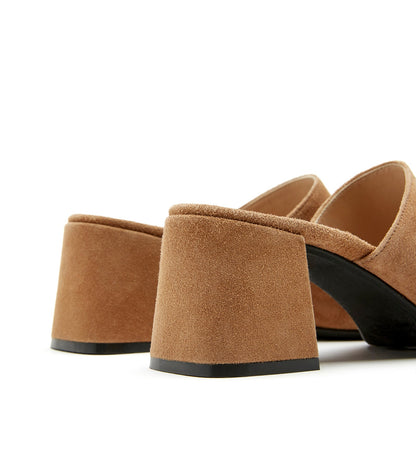 La Canadienne FERGIE SUEDE BLOCK HEEL MULE Women