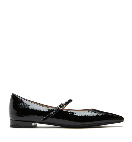La Canadienne FRITZ CRINKLE LEATHER MARY JANE FLAT Women