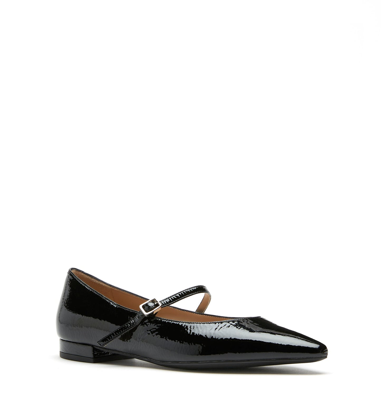La Canadienne FRITZ CRINKLE LEATHER MARY JANE FLAT Women