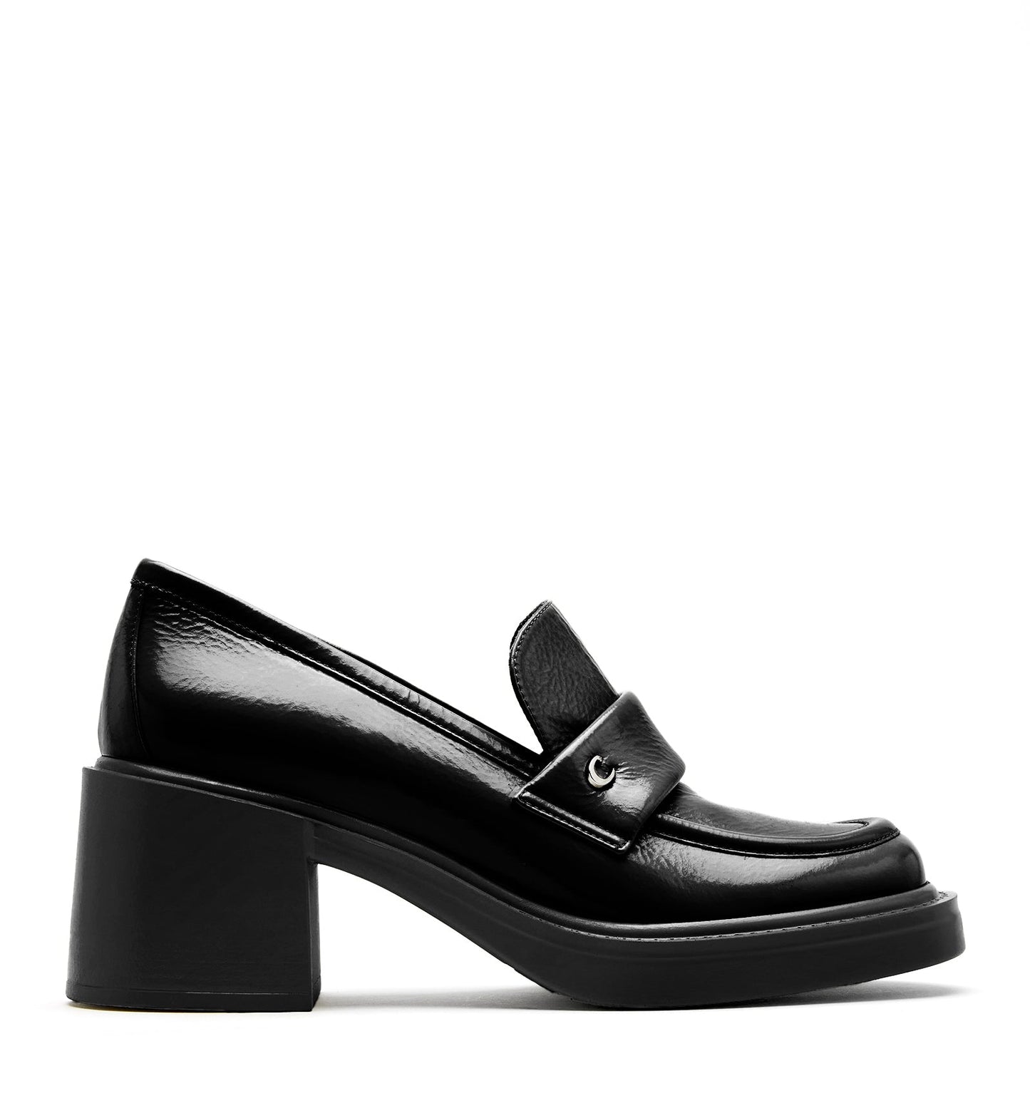 La Canadienne FABRIZIA CRINKLE LEATHER HEELED LOAFER Women