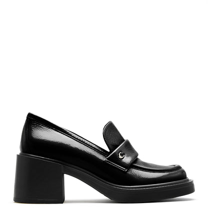 La Canadienne FABRIZIA CRINKLE LEATHER HEELED LOAFER Women