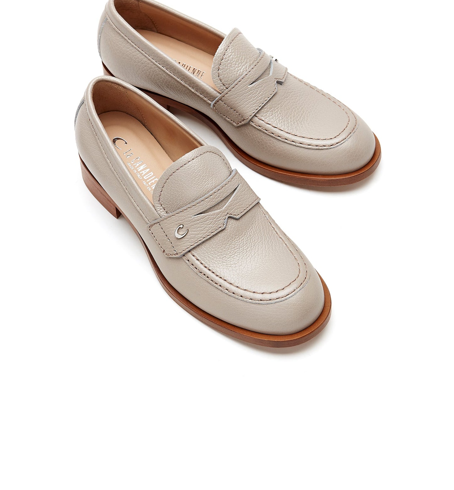 La Canadienne DEMI PEBBLED LEATHER LOAFER Women