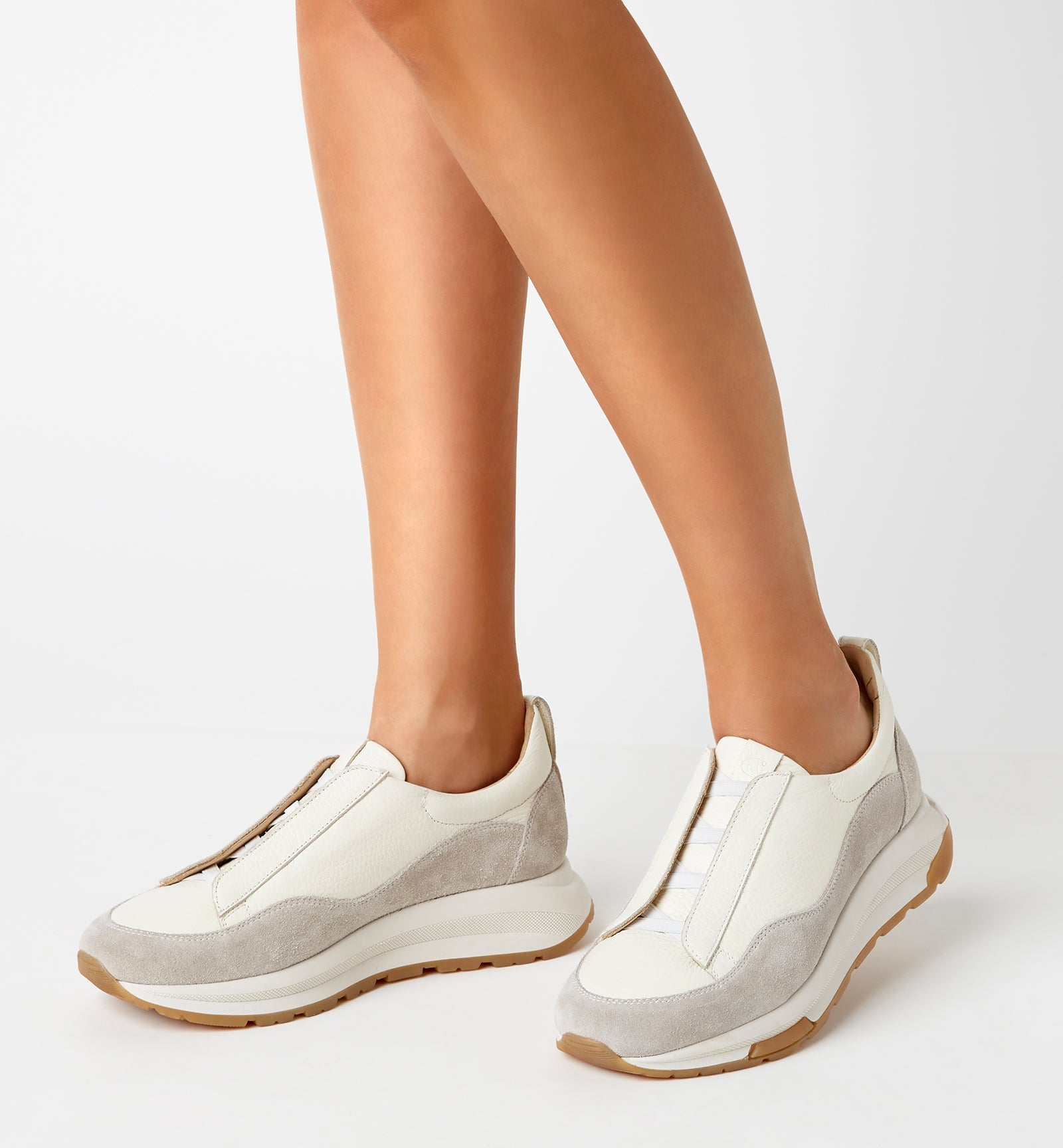 La Canadienne VENUS PEBBLED LEATHER SNEAKER Women