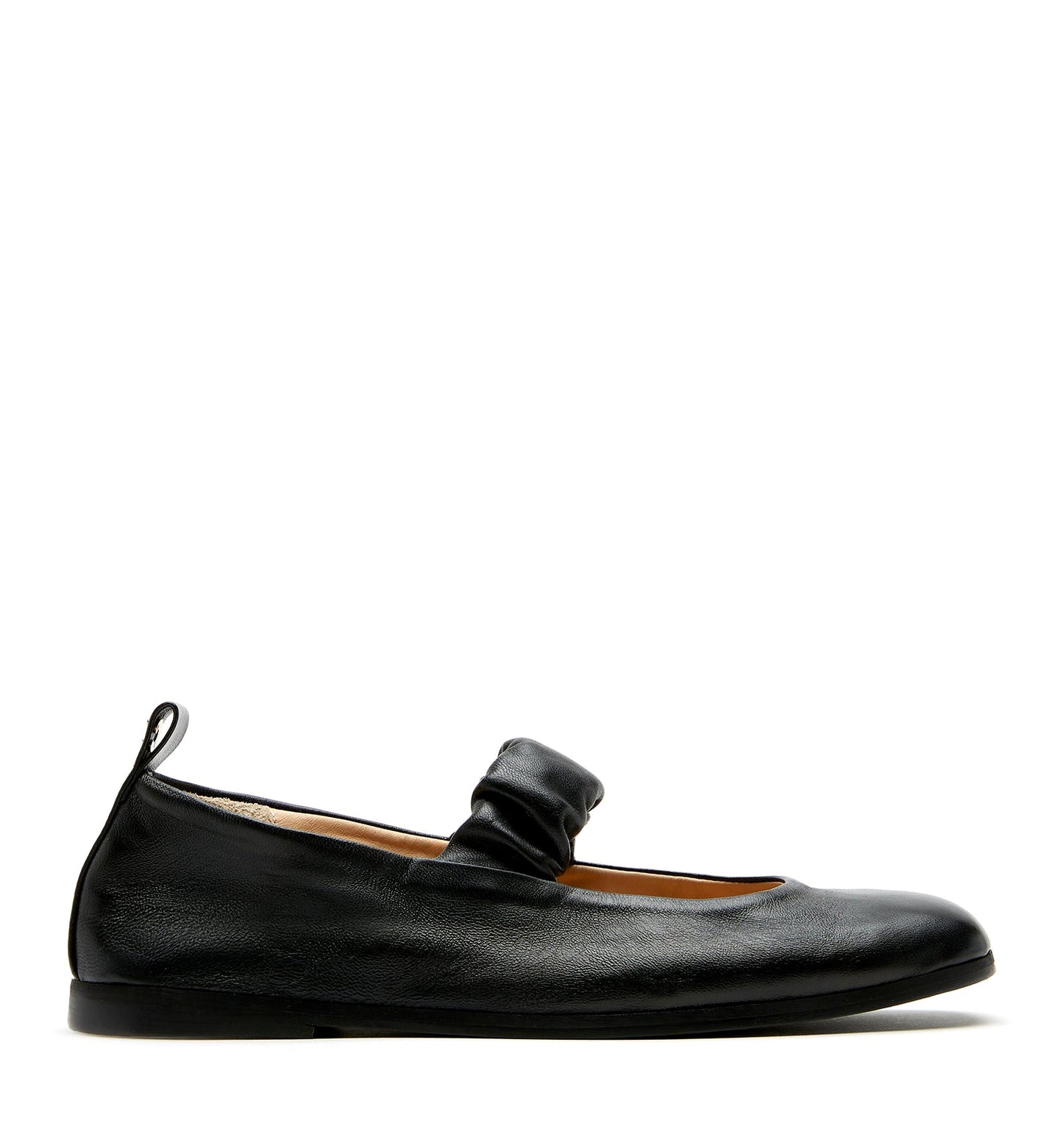 La Canadienne GREY LEATHER MARY JANE FLAT Women