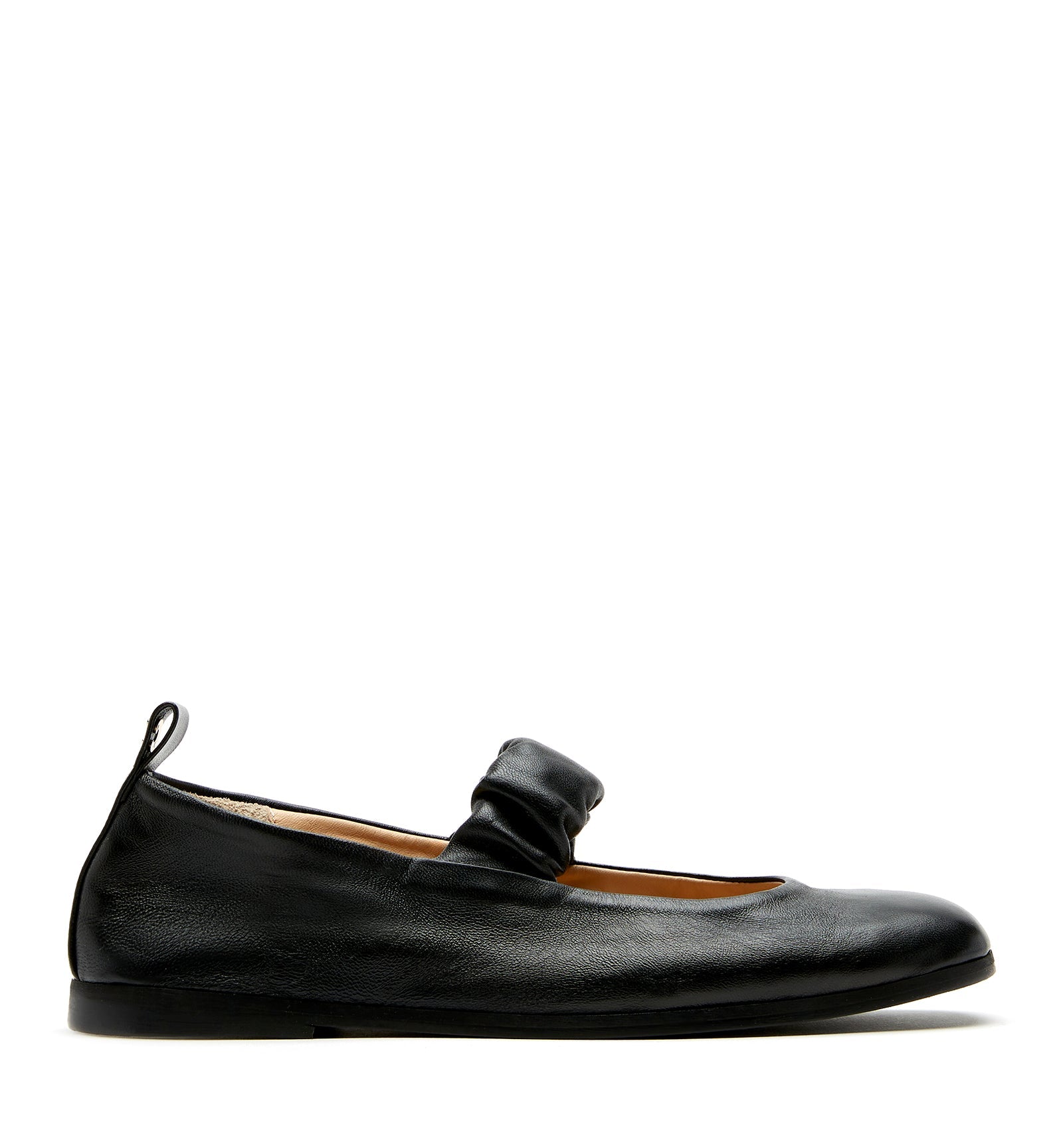 La Canadienne GREY LEATHER MARY JANE FLAT Women