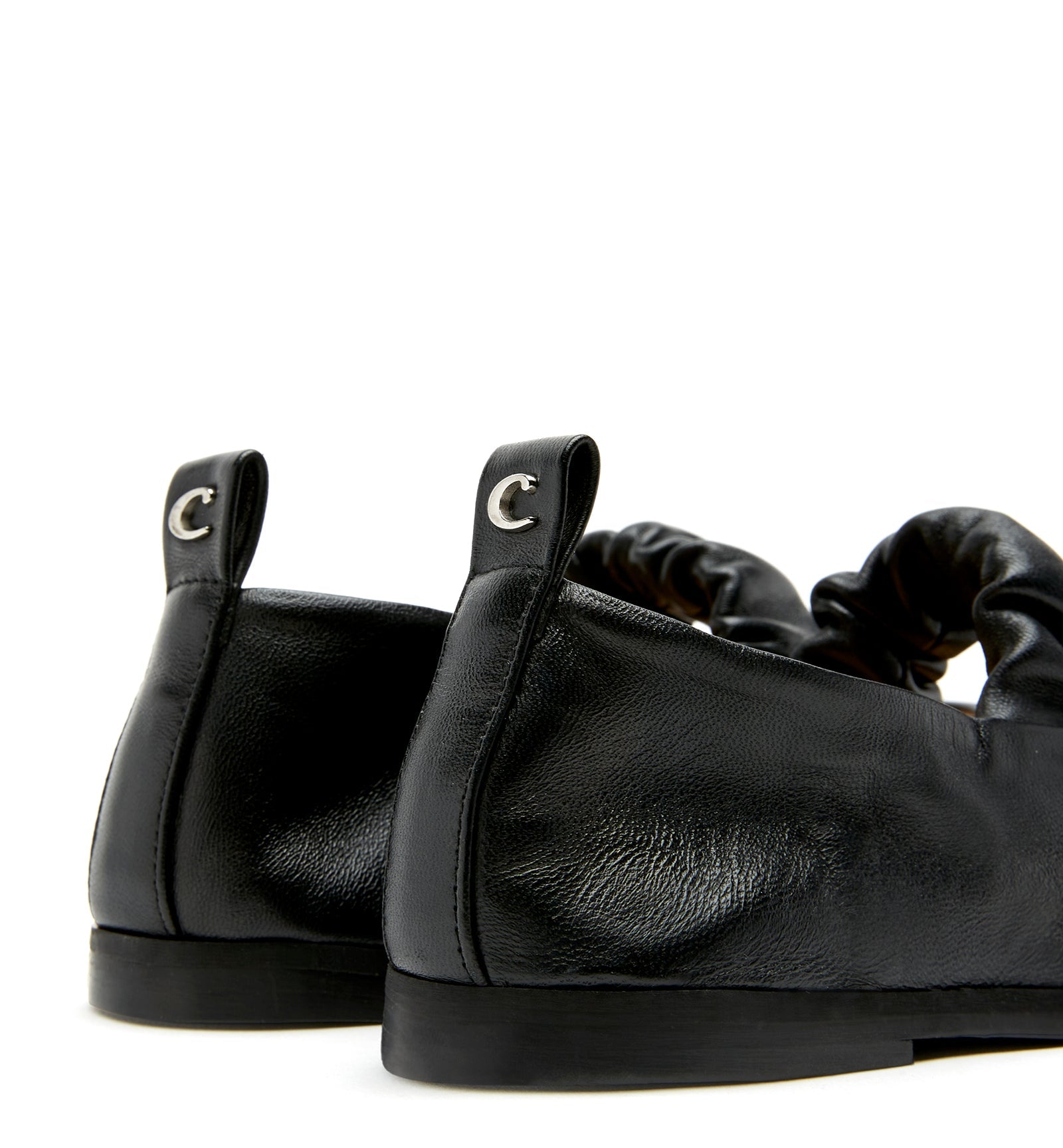 La Canadienne GREY LEATHER MARY JANE FLAT Women