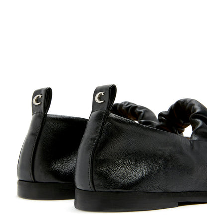 La Canadienne GREY LEATHER MARY JANE FLAT Women