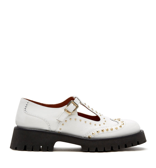 La Canadienne KENZIE CRINKLE LEATHER MARY JANE LOAFER Women