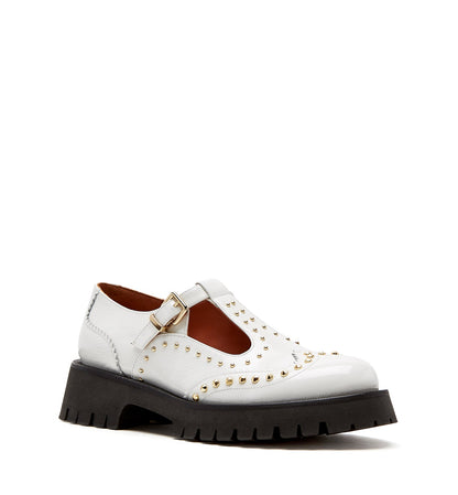 La Canadienne KENZIE CRINKLE LEATHER MARY JANE LOAFER Women