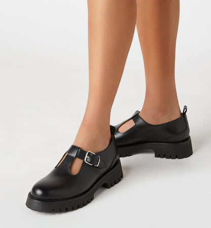 La Canadienne KIP LEATHER MARY JANE LOAFER Women