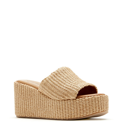 La Canadienne SAMI RAFFIA WEDGE SANDAL Women