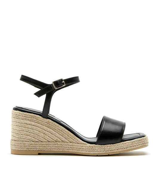 La Canadienne CASSIE LEATHER WEDGE ESPADRILLE Women