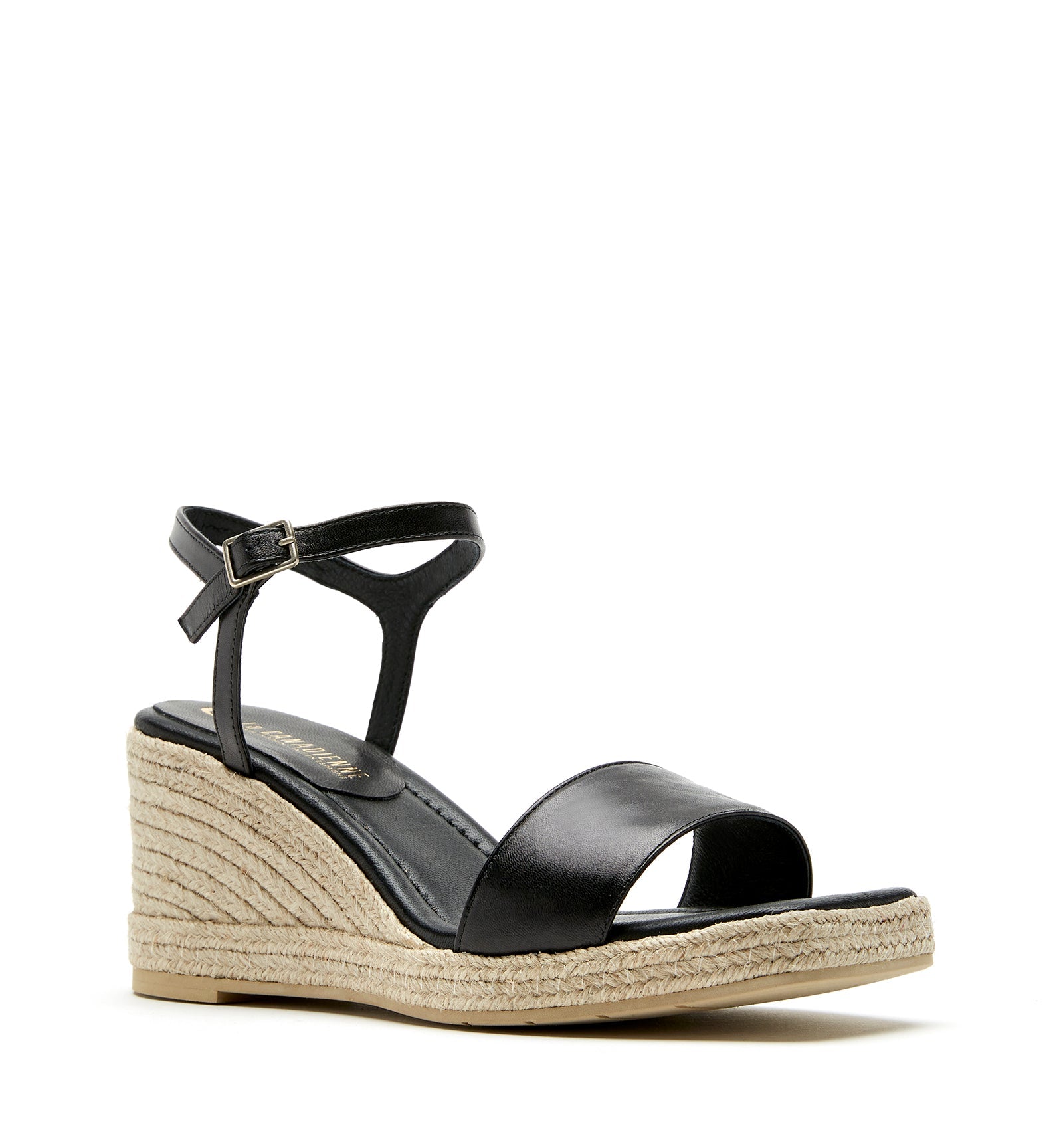 La Canadienne CASSIE LEATHER WEDGE ESPADRILLE Women