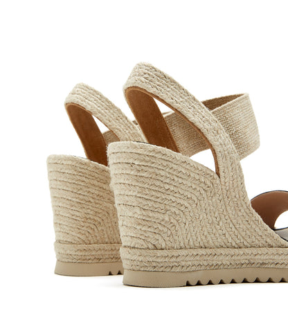 La Canadienne CHRISHELL LEATHER WEDGE ESPADRILLE Women