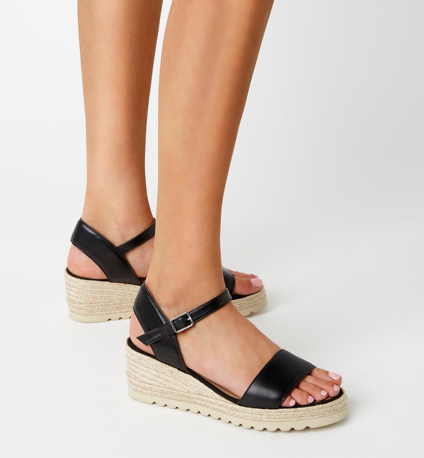 La Canadienne CHRISTIE LEATHER WEDGE ESPADRILLE Women